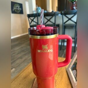 Stanley Vibrant Red Mug with Gold Accent